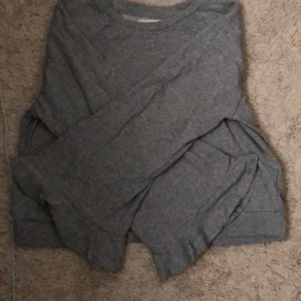 Grey heavy material shirt